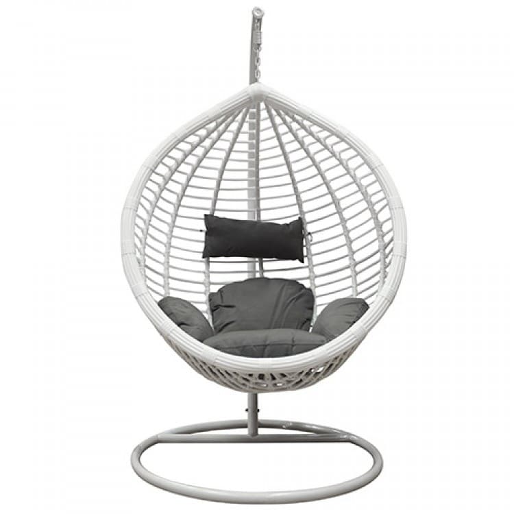 Подвесное кресло KVIMOL KM 0021 средняя белая корзина